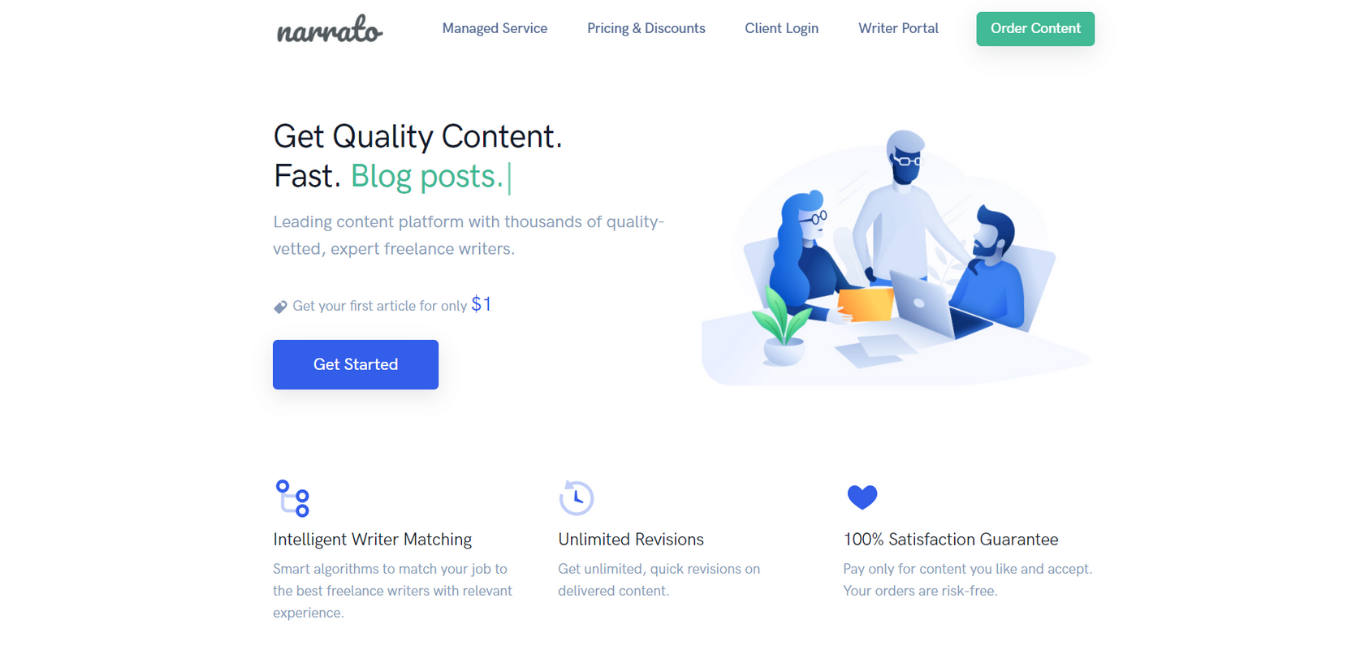 Narrato-Homepage