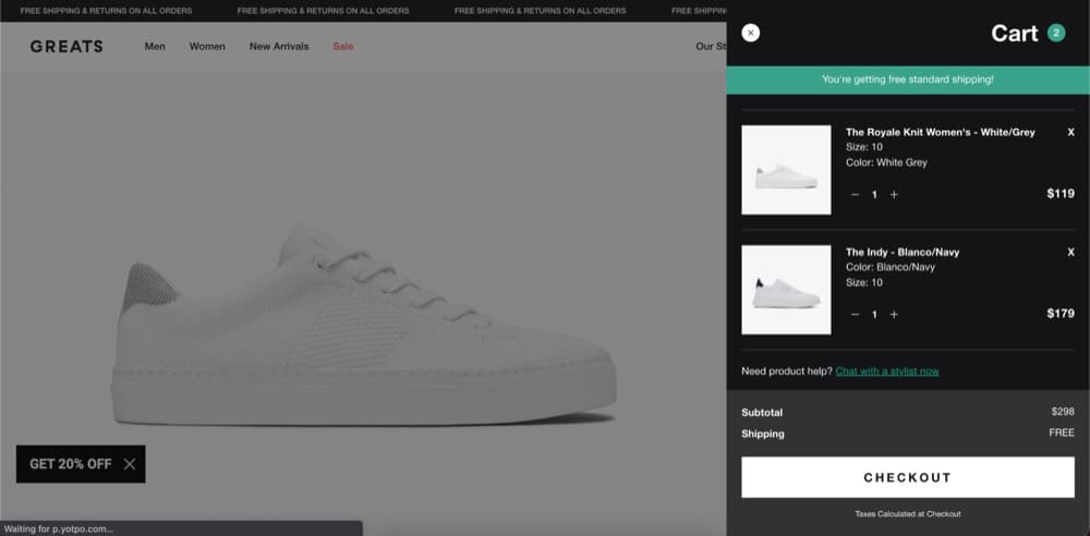 Shopifyはコンバージョン率を上げる動的ショッピングカート