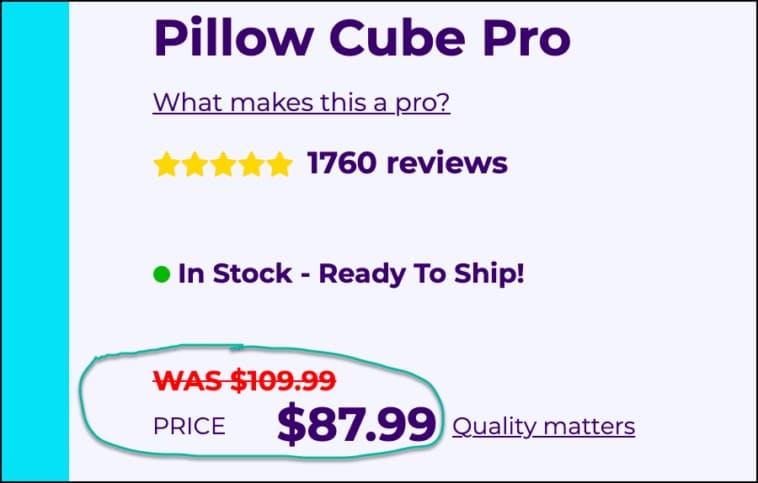 Poduszka Cube Jakość ma znaczenie