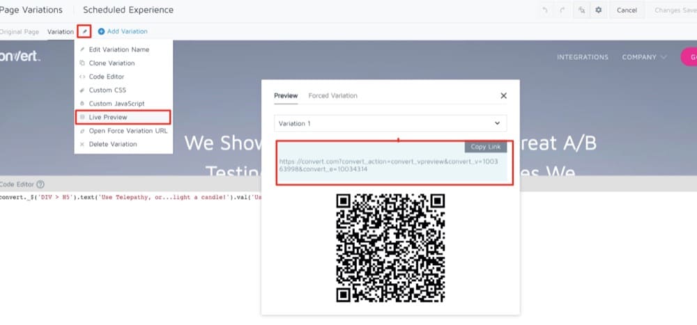 实时预览 URL 可视化编辑器