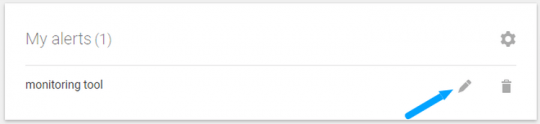 modificare un avviso di Google