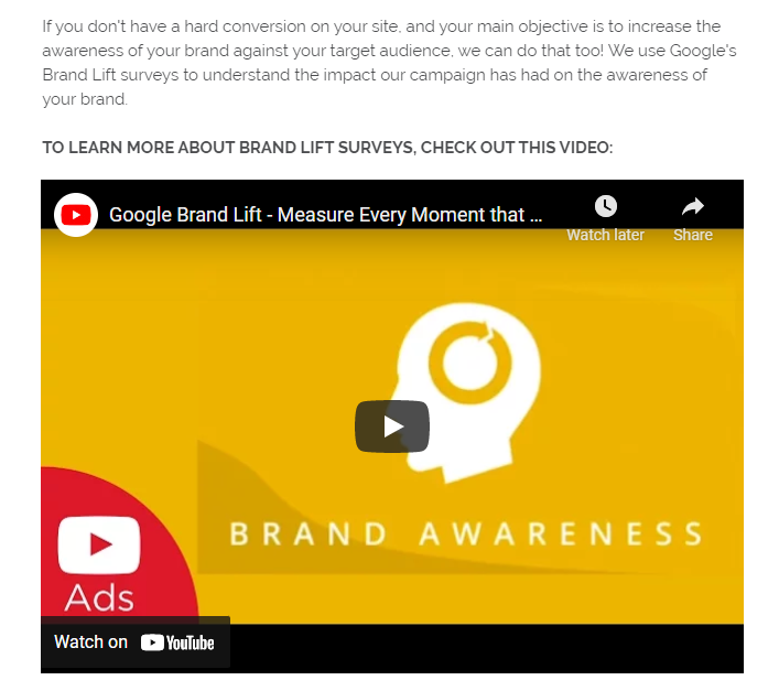 Ten szablon propozycji AdWords i PPC pokazuje, w jaki sposób umieszczanie wideo może poprawić zaangażowanie klientów i zwiększyć szanse na pomyślną kontynuację oferty.