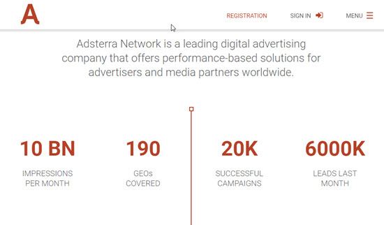 Adsterra 推送通知广告网络