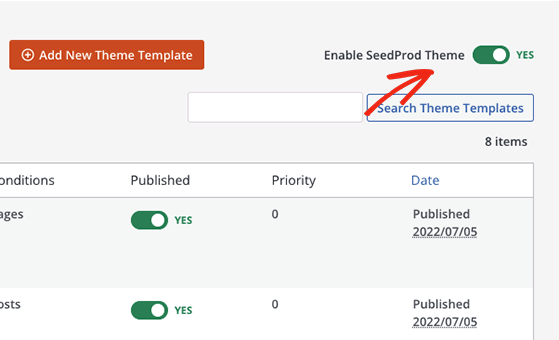 включить-seedprod-тема - RafflePress Enable seedprod theme