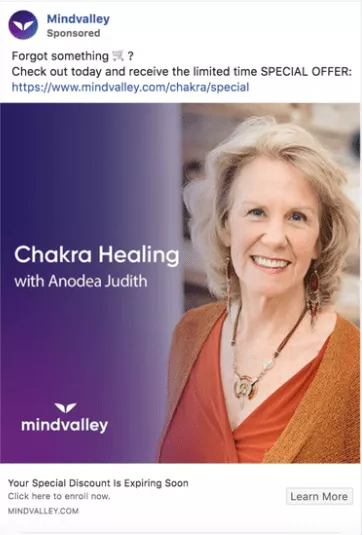 إعلان Mindvalley على Facebook