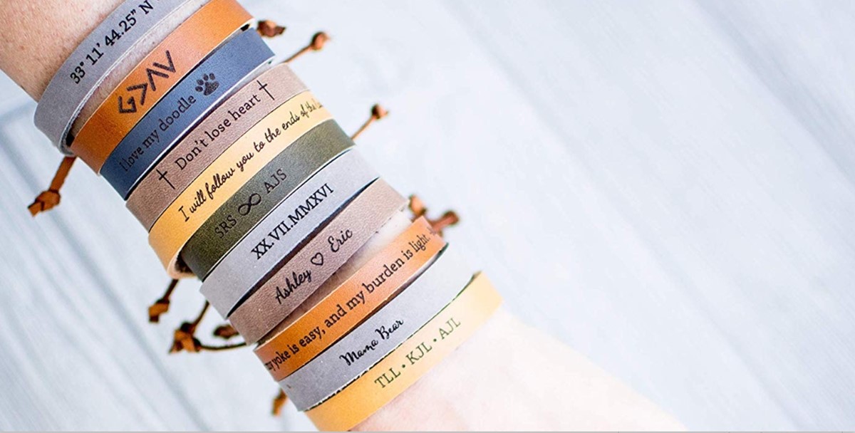 Pulseras de los mejores productos de impresión bajo demanda para super vender online