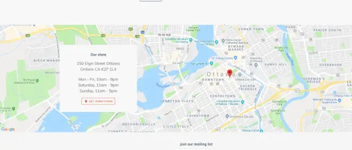 Карта обзора скрыта в теме shopify