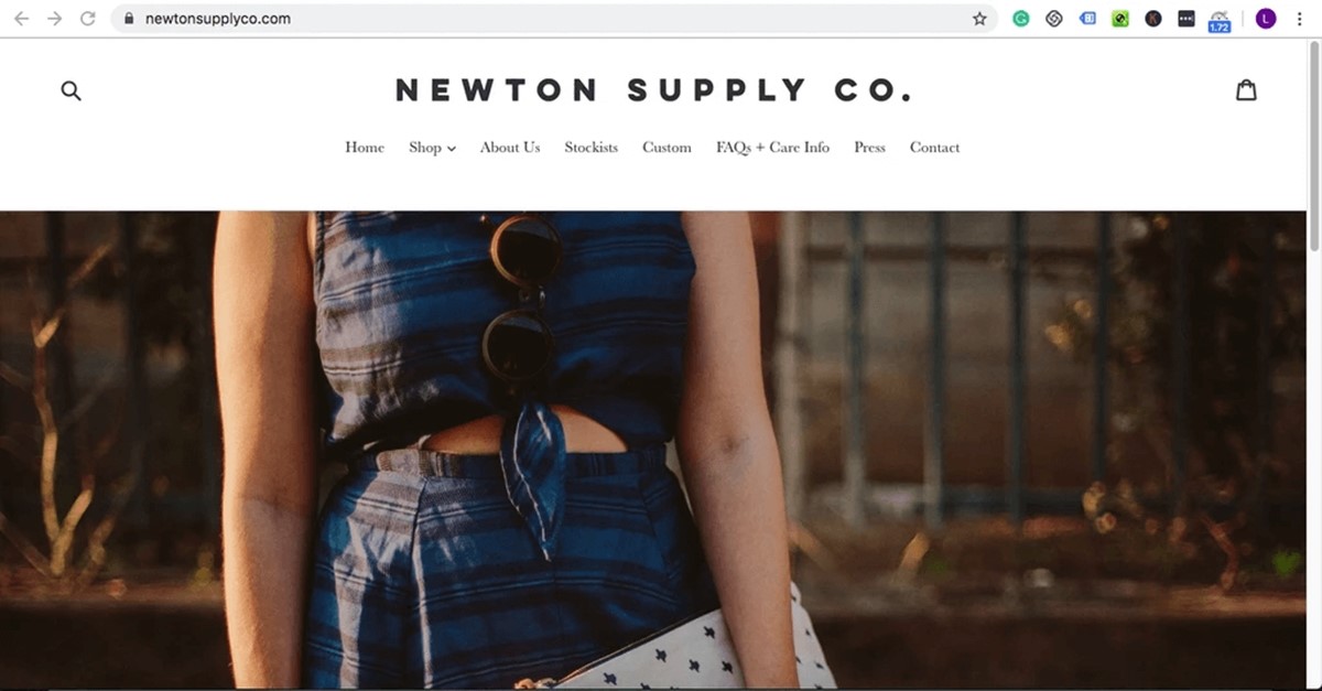 Обзор дебютной темы Newton Supply Co для Shopify