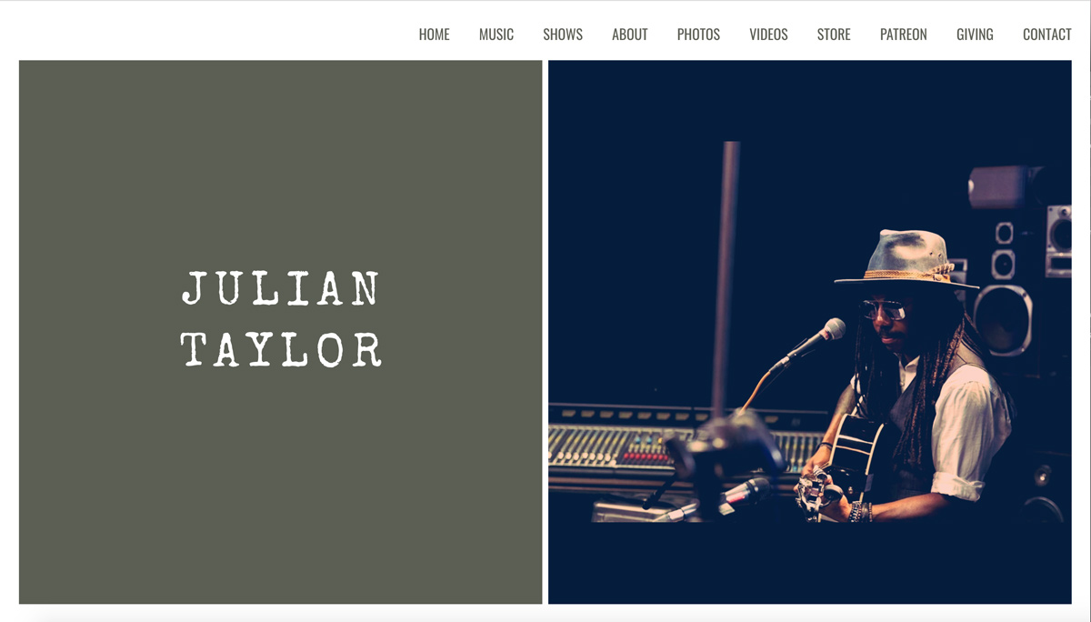 Come realizzare un sito web musicale: navigazione