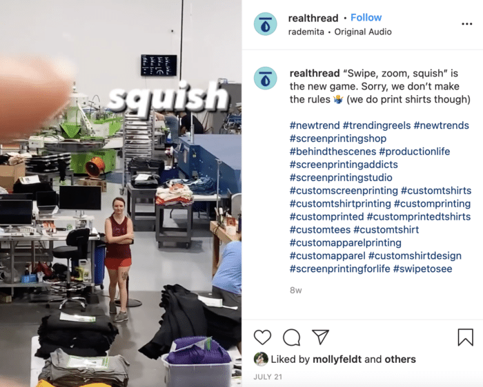Reel Instagram RealThread