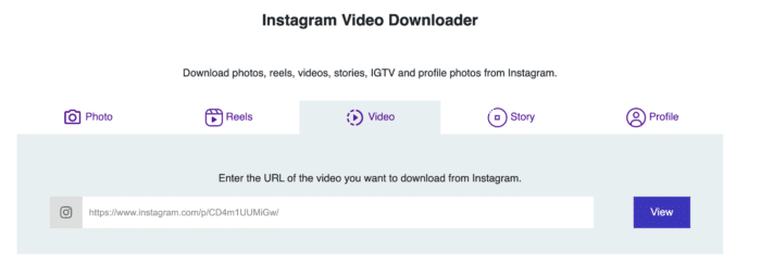 guardar el descargador de videos de instagram