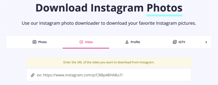 Herramienta de descarga de IG