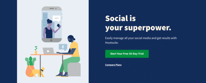 تطبيق جدولة Hootsuite