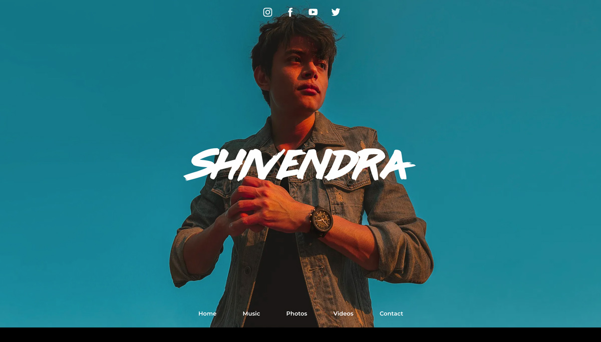 Esempio di modello di sito Web musicale: Nosi