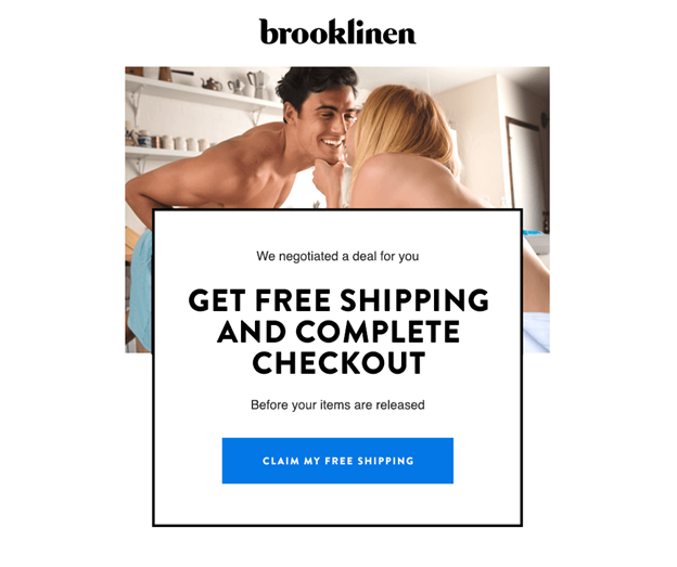 Esempio di e-mail Brooklinen