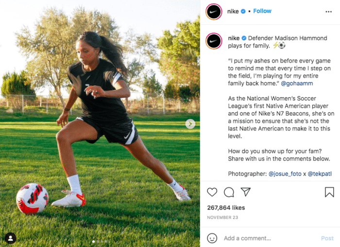 Nike storytelling para inspirarte