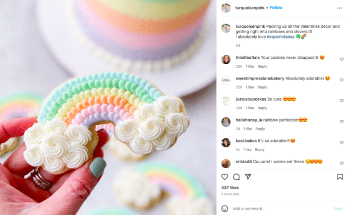 Napis na Instagramie z okazji Dnia Świętego Patryka z emoji
