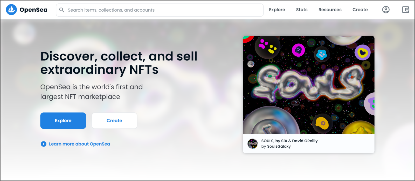 OpenSea - esempi di mercato unici