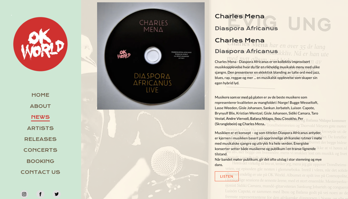 Blog Bandzoogle - Ispirazione alla progettazione di siti Web - I migliori siti Web di etichette discografiche - OKWorld
