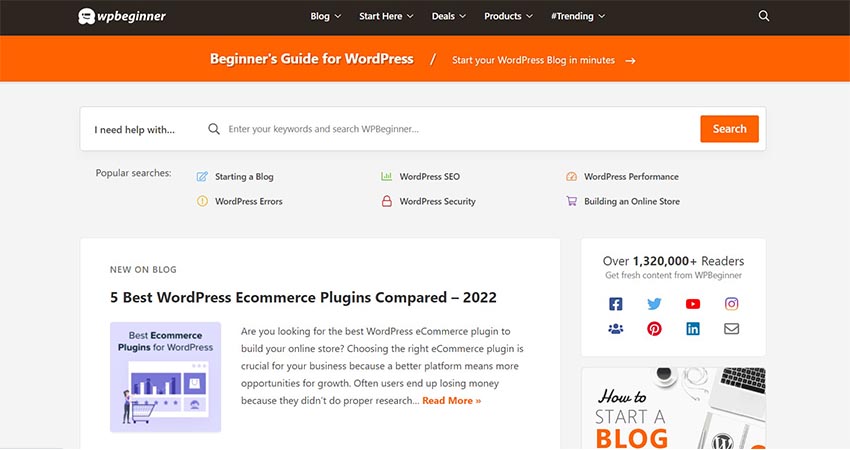 exemple de blog