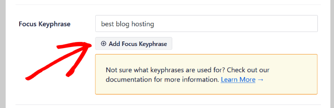 add-focus-keyphrase - RafflePress all in one seo focus keyword
