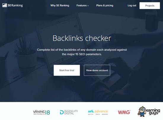 Verificador de Backlinks SE Ranking