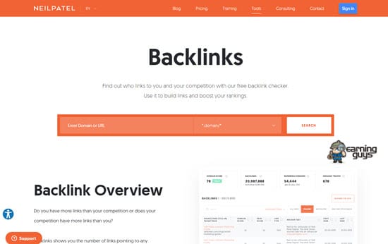 Backlink Ubersuggest