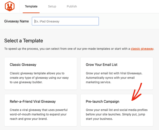 prelansare-campanie-cadou - RafflePress prelaunch giveaway template