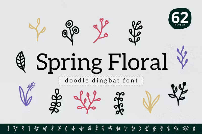Fonte floral de primavera