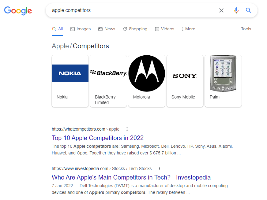 簡單的 Google 搜索（例如“我公司的競爭對手”）以及花時間在您所在行業的利基出版物上有助於發現僅在網上找到的信息塊。