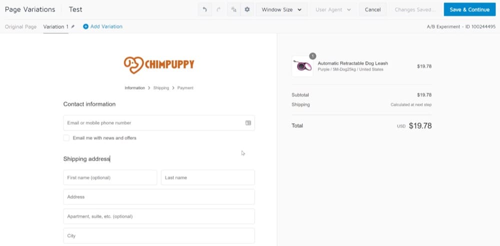 Convert's Deployを使用して、チェックアウト確認ページで初めての購入者にアンケートを提供します