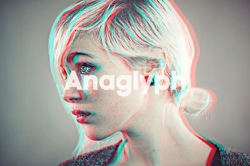Akcja Anaglyph 3D Photoshop