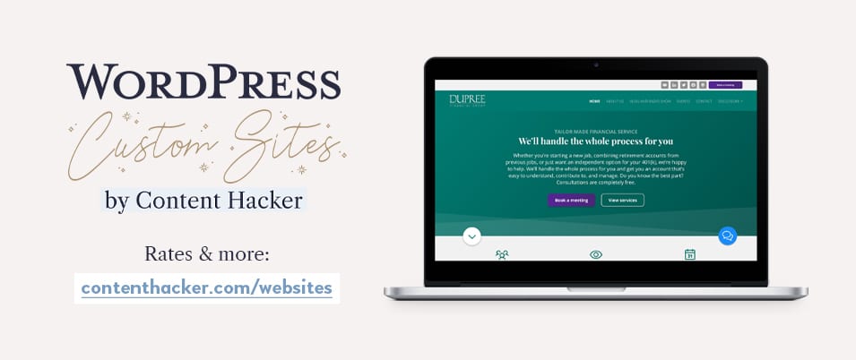 เว็บไซต์ wordpress ที่กำหนดเองcta