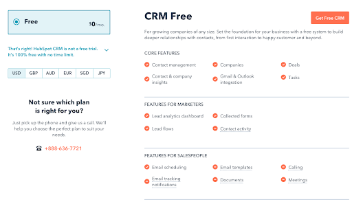 HubSpot CRMの20の優れた機能[無料版]