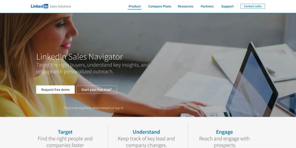 Captura de tela do LinkedIn Sales Navigator