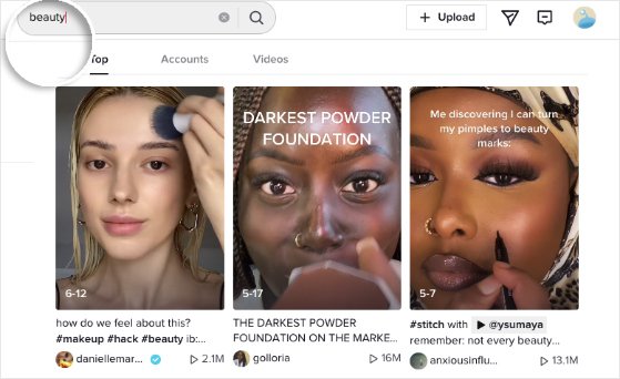Investigar influencers en TikTok