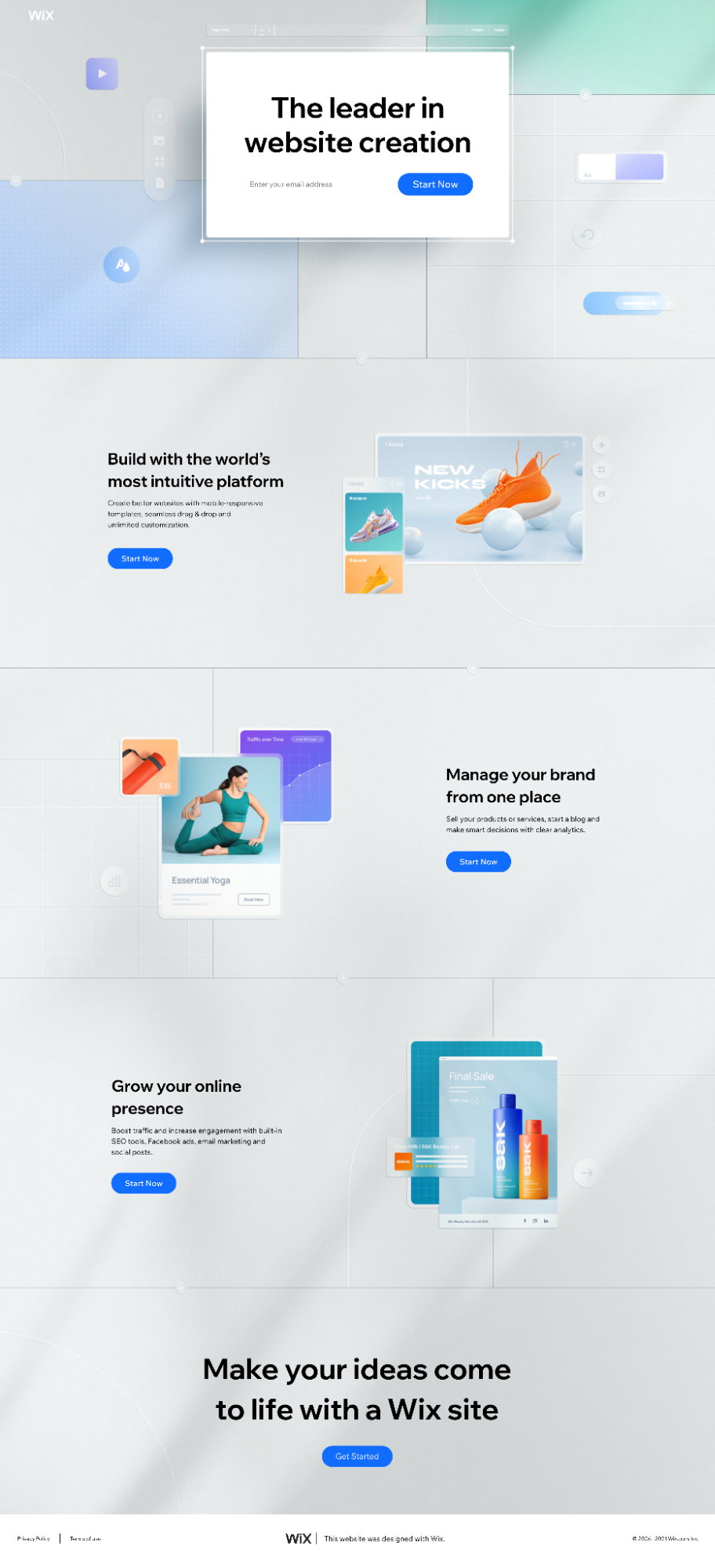 Wix 登陆页面链接