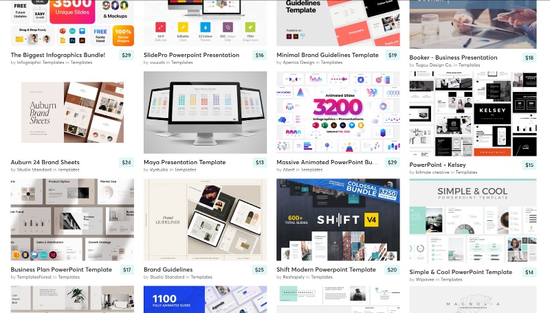 Creative Market-Präsentationsdesigns
