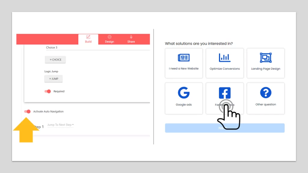 การตั้งค่าการกระโดดอัตโนมัติใน LeadGen