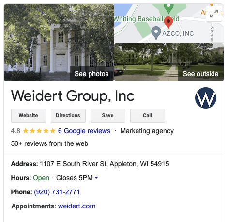 google-local-business-resultate-for-weidert-group