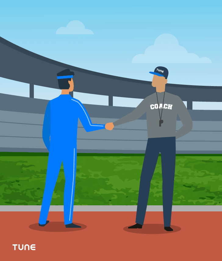 Torne-se uma estrela da pista com os recursos de marketing de parceiros da TUNE