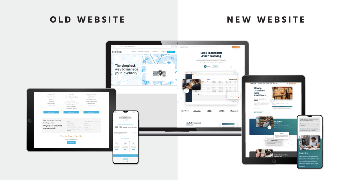 Vorher-Nachher Website-Design