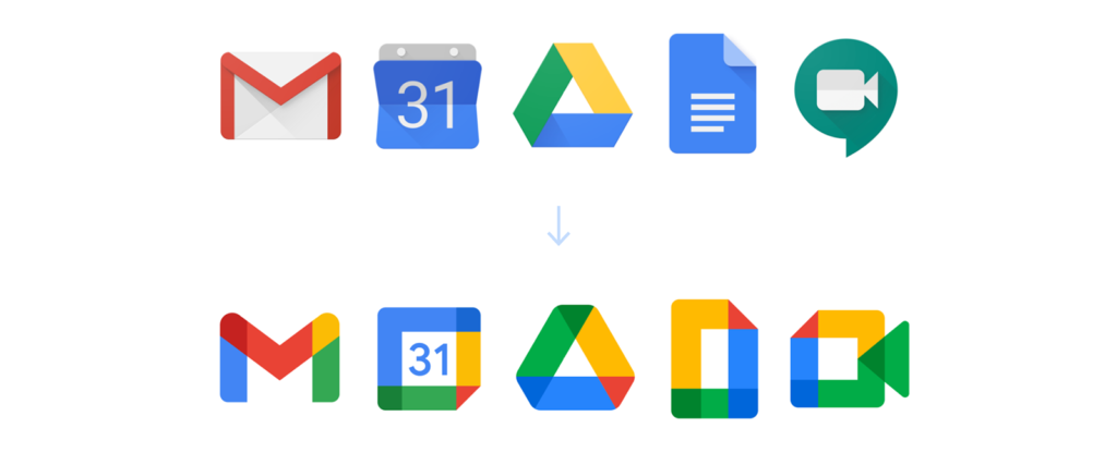 重新设计 Google Workspace(前 G-Suite)徽标