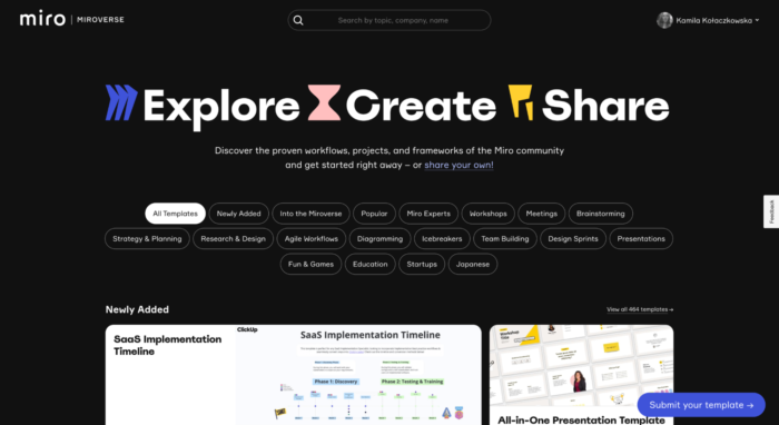 Miroverse: explore, crie, compartilhe