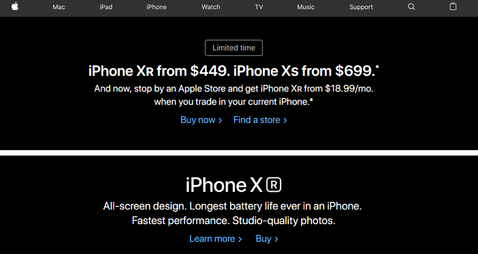 CTA da Apple