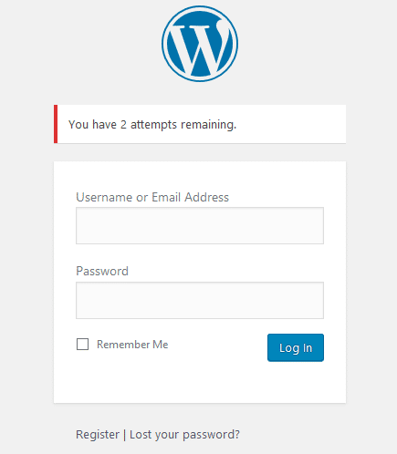 Exemple WP Cerber