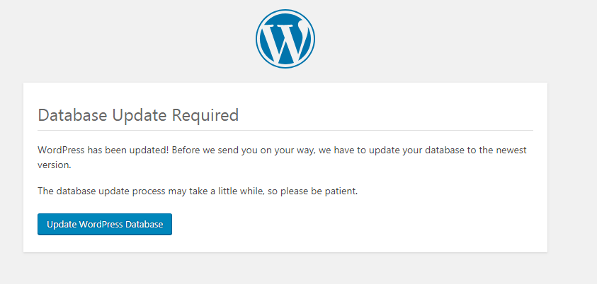 WordPress データベースの更新