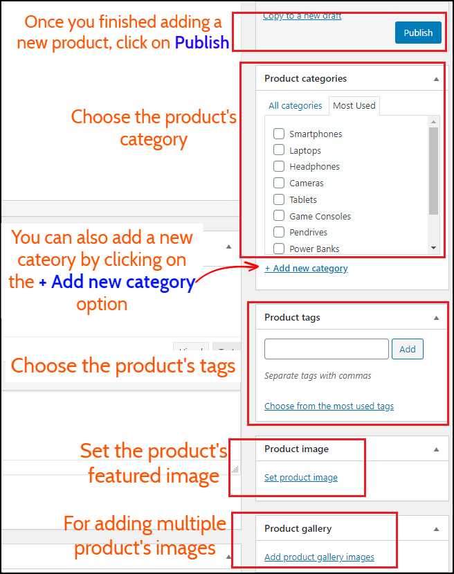 Publicación de productos de WooCommerce
