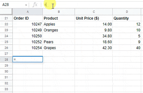Excel CSV에서 빈 셀 찾기 및 필터링