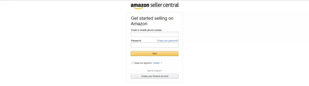 înscriere la Amazon selling